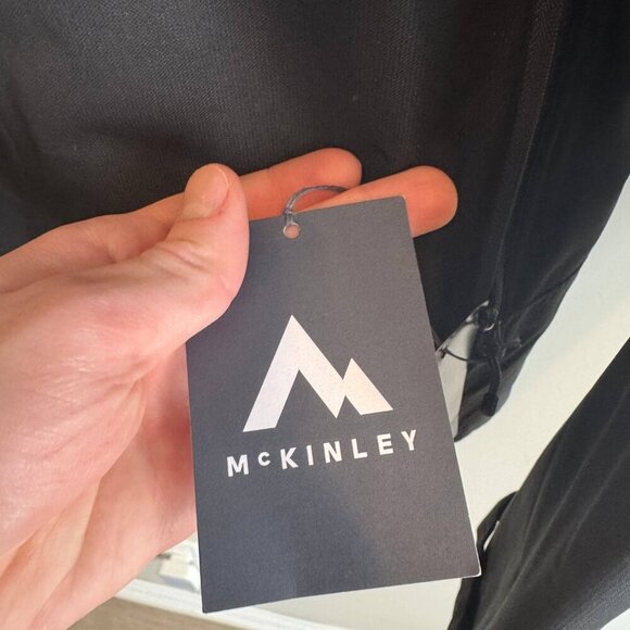McKinley Shell Functional Jacket Men Medium Black Long Sleeve Full Zip - Picture 9 of 14